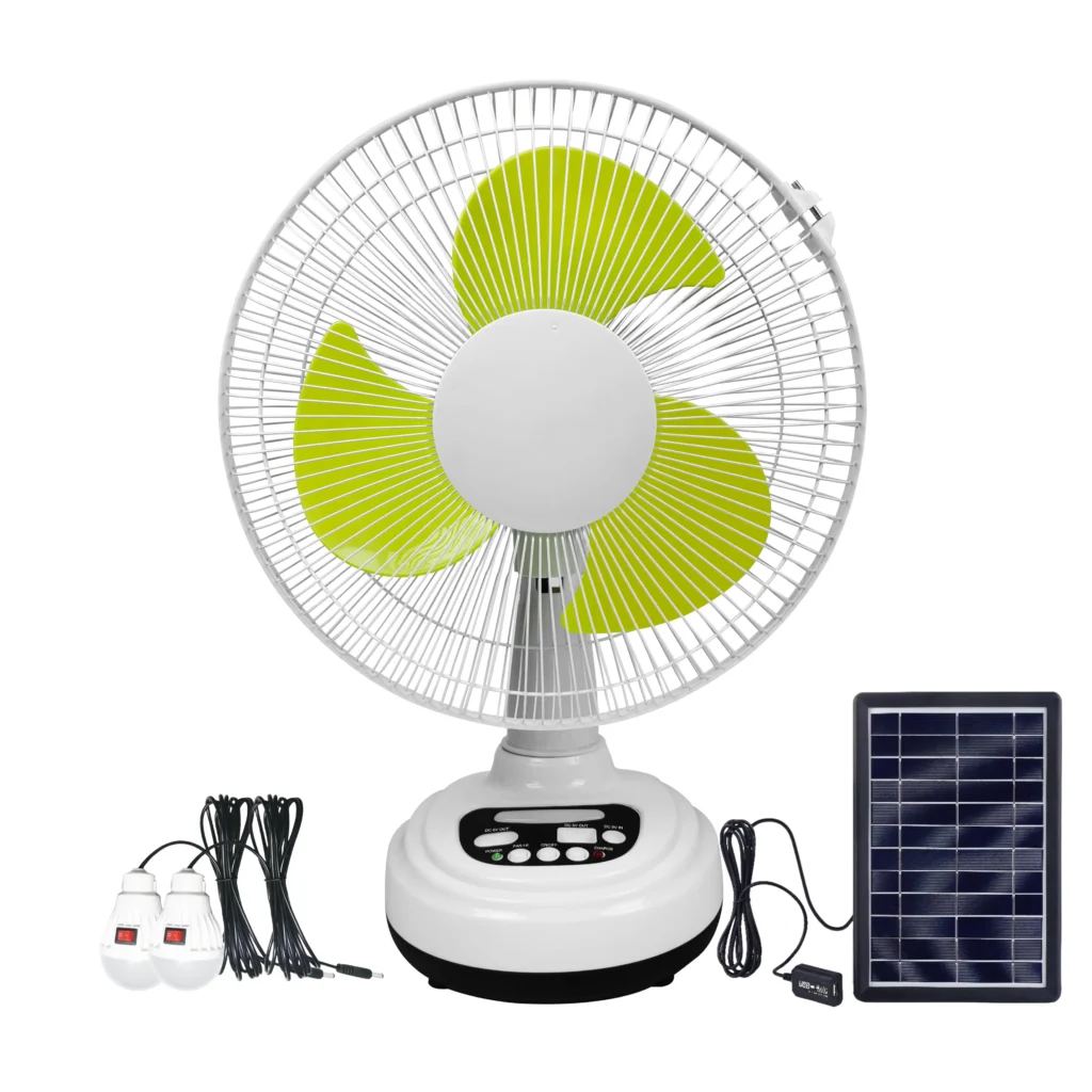 AC/DC Solar Table Fan