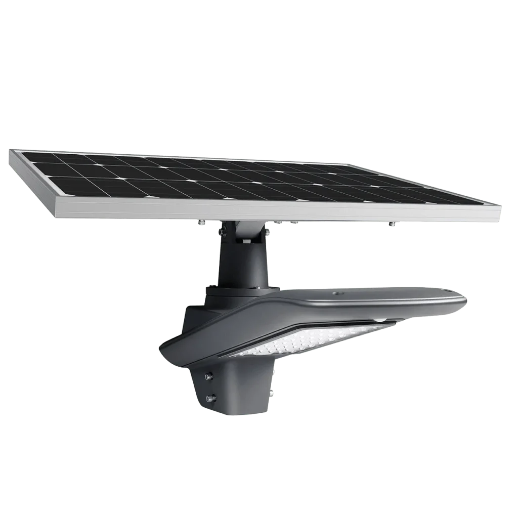 Split solar street light